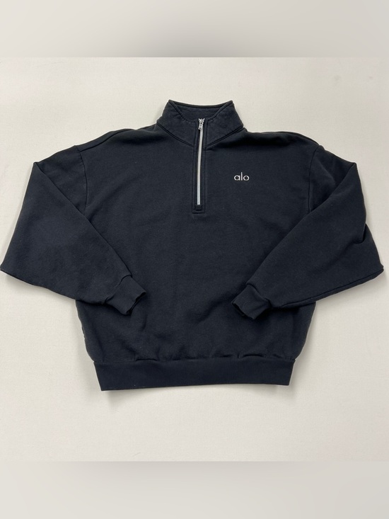 ALO Yoga Tops - ALO YOGA Accolade 1/4 Zip Pullover Sweater Sweatshirt Black Womens Small